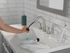 Delta Stryke 35775 Two Handle Widespread Pull Down Bathroom Faucet