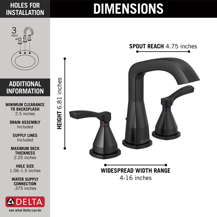 Delta Stryke:35776 Widespread Faucet