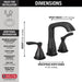 Delta Stryke 35776 Widespread Faucet, matte black - view 4