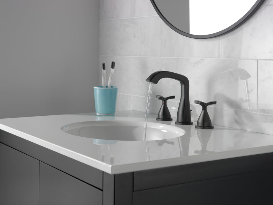 Delta Stryke 357766 Widespread Faucet, matte black - view 2