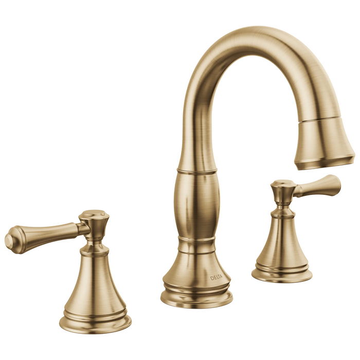 Two Handle Widespread Pull Down Bathroom Faucet