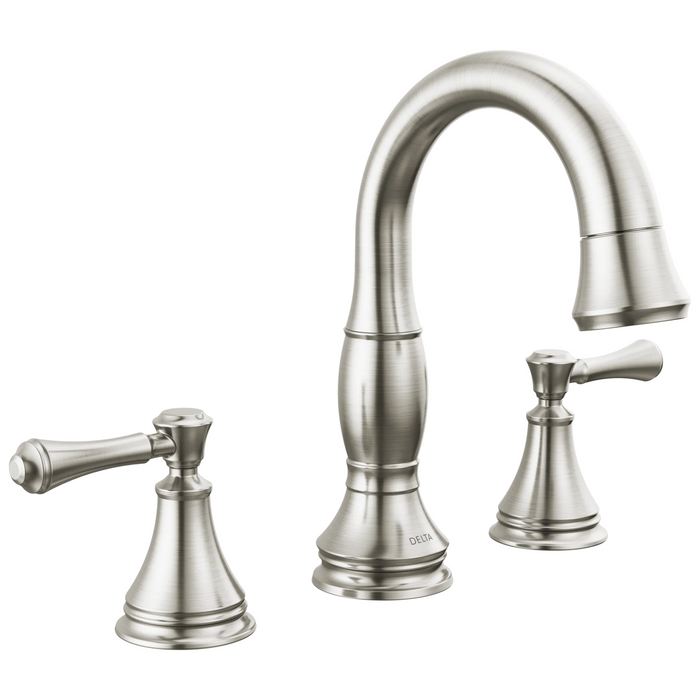 Two Handle Widespread Pull Down Bathroom Faucet