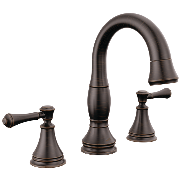 Two Handle Widespread Pull Down Bathroom Faucet