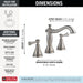 Delta Cassidy 3597LF Two Handle Widespread Bathroom Faucet, stainless - view 4