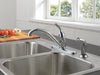 Delta 134 / 100 / 300 / 400 Series 400 Single Handle Kitchen Faucet with Spray, chrome - view 3