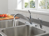 Delta 400-DST Classic Single Handle Kitchen Faucet with Spray