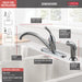 Delta 400-DST Classic Single Handle Kitchen Faucet with Spray