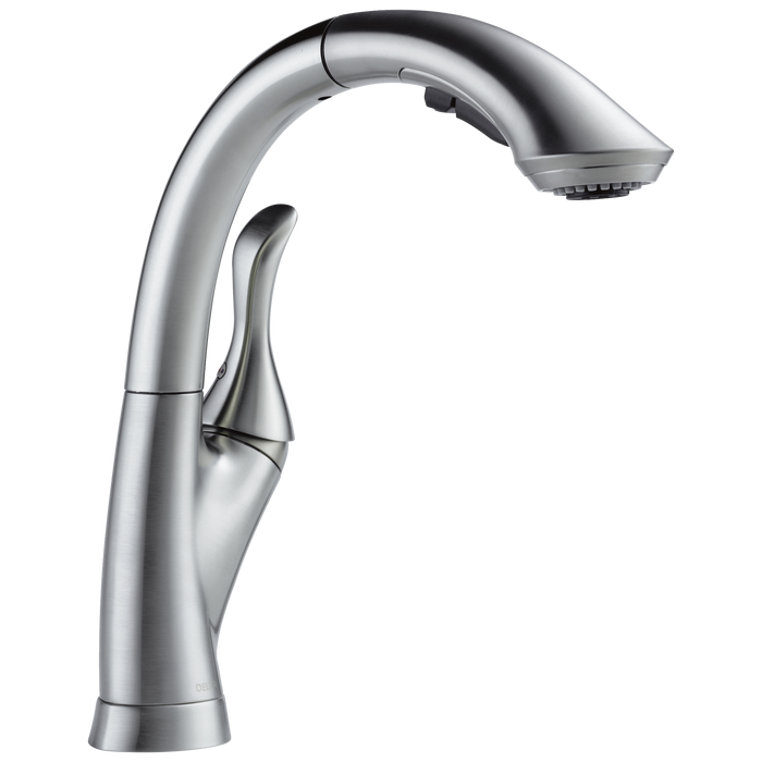 Delta Linden:4153 Single Handle Pull-Out Kitchen Faucet