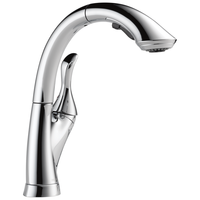 Delta Linden:4153 Single Handle Pull-Out Kitchen Faucet