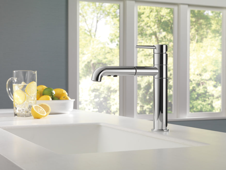 Delta 4159-DST Trinsic Single Handle Pull-out Kitchen Faucet