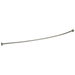1" x 6' Curved Shower Rod with Brackets, 6" Bow
