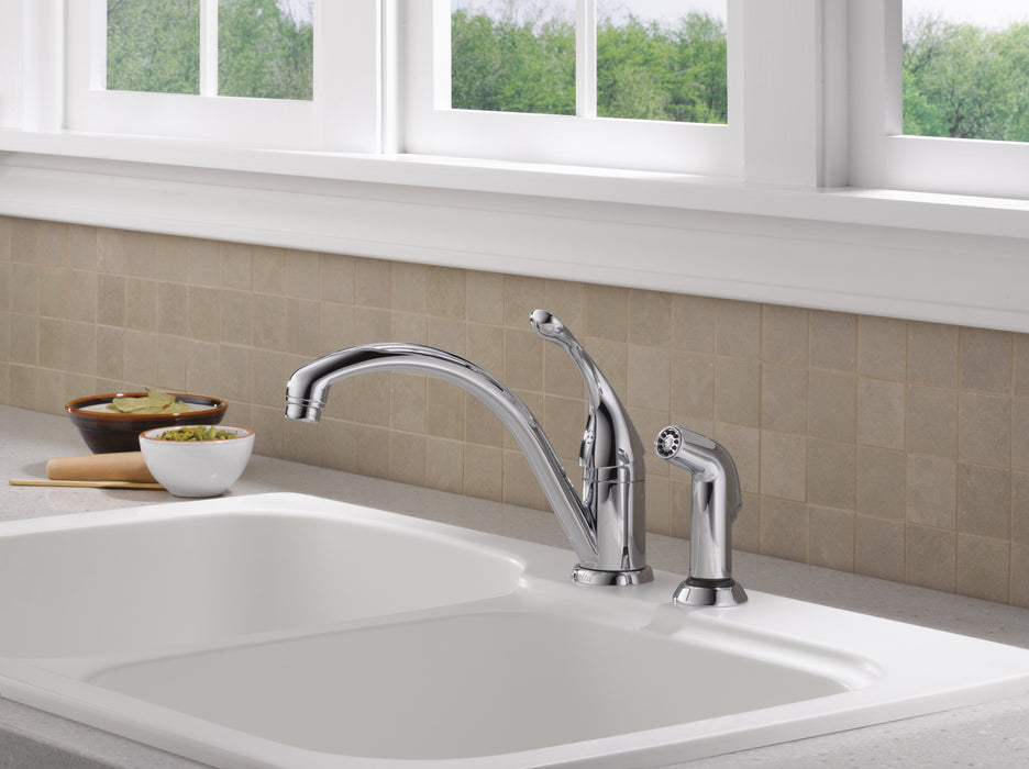 Delta Collins 441 Single Handle Kitchen Faucet with Spray