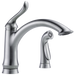 Delta Linden:4453 Single Handle Kitchen Faucet with Spray