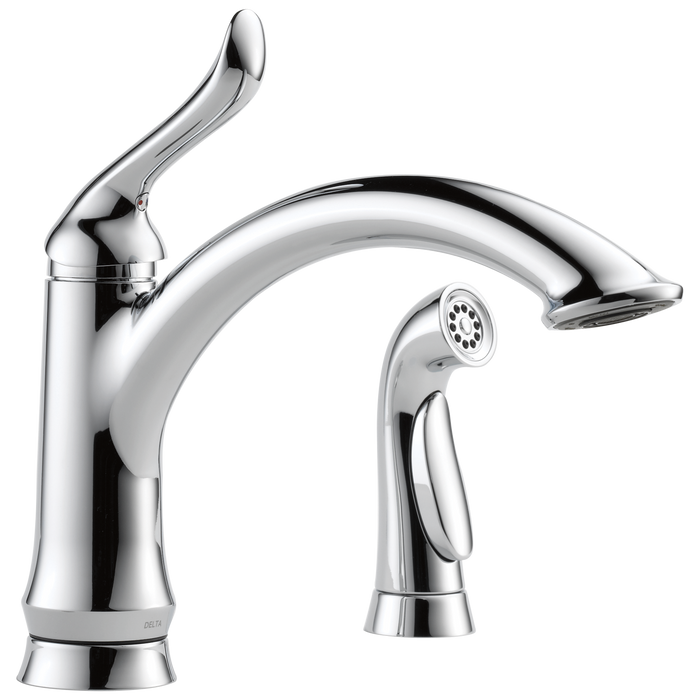 Delta Linden:4453 Single Handle Kitchen Faucet with Spray