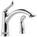Delta Linden:4453 Single Handle Kitchen Faucet with Spray
