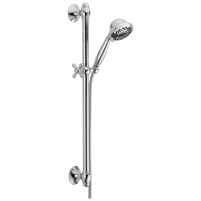 Delta Universal Showering Components: Premium 7-Setting Slide Bar Hand Shower