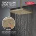 Delta Universal Showering Components 52161 H2Okinetic Single-Setting Shower Head with Ultrasoak, lumicoat champagne...