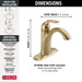Delta 538-MPU-DST Lahara Single Handle Lavatory Faucet