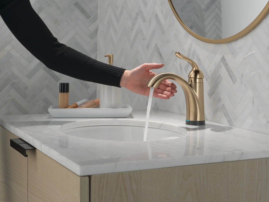 Delta Lahara:538T Single Handle Bathroom Faucet with Touch<sub>2</sub>O.xt Technology