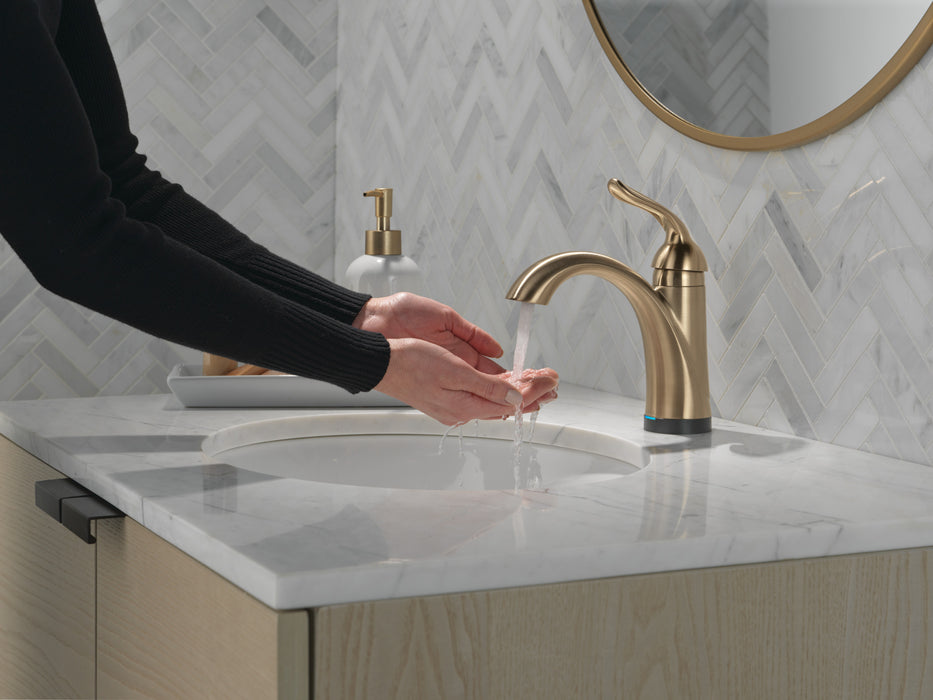 Delta Lahara:538T Single Handle Bathroom Faucet with Touch<sub>2</sub>O.xt Technology