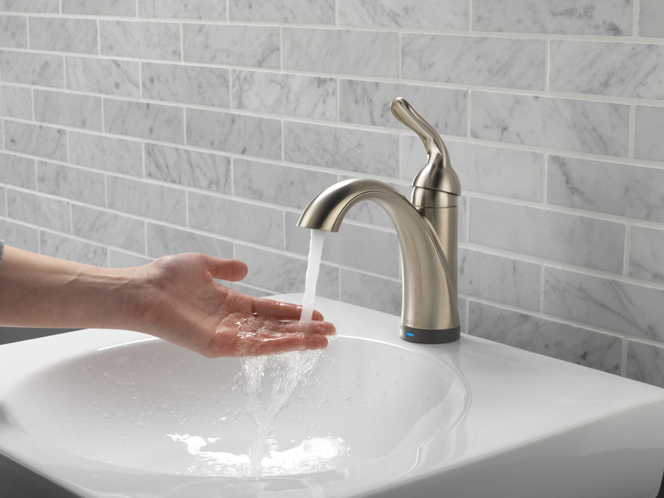 Delta Lahara:538T Single Handle Bathroom Faucet with Touch<sub>2</sub>O.xt Technology