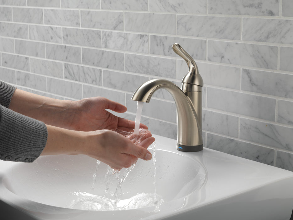 Delta Lahara:538T Single Handle Bathroom Faucet with Touch<sub>2</sub>O.xt Technology