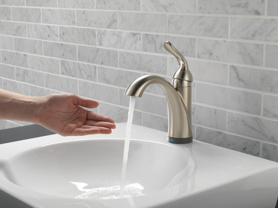Delta Lahara:538T Single Handle Bathroom Faucet with Touch<sub>2</sub>O.xt Technology