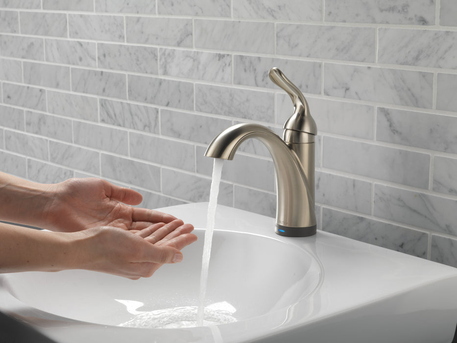 Delta Lahara:538T Single Handle Bathroom Faucet with Touch<sub>2</sub>O.xt Technology