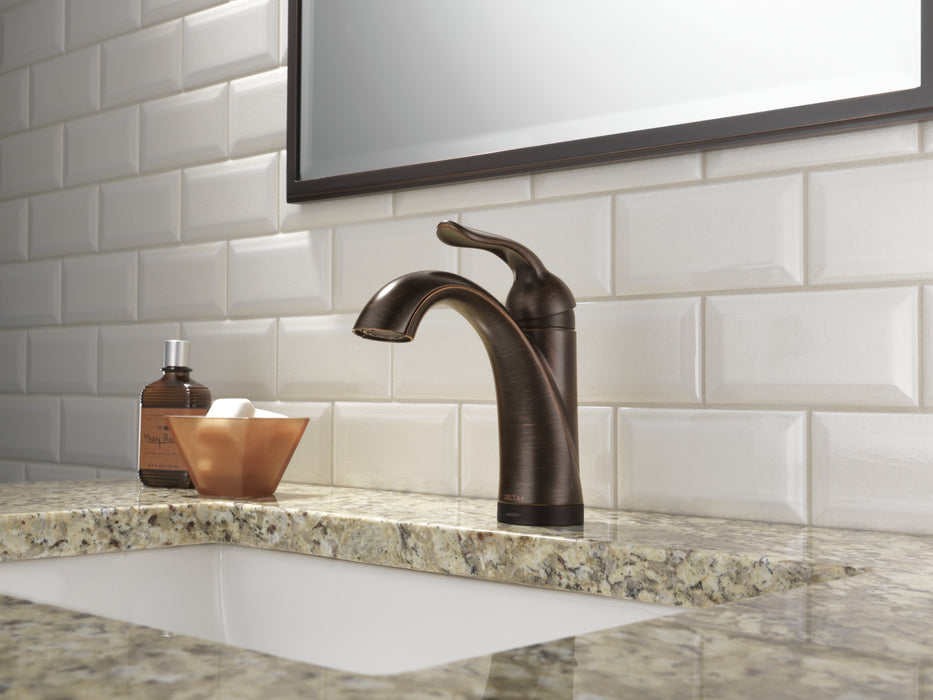 Delta Lahara:538T Single Handle Bathroom Faucet with Touch<sub>2</sub>O.xt Technology