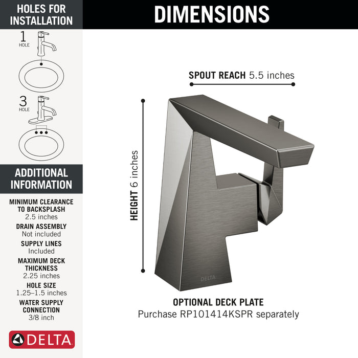 Delta Trillian 543 Single Handle Bathroom Faucet