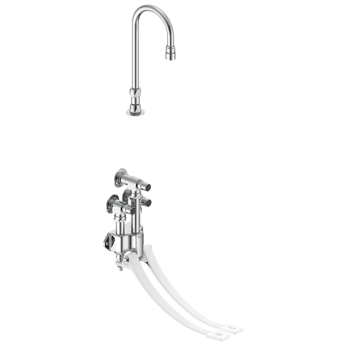 Commercial 54T5 54T5332A Wallmount Double-Pedal Surgeon's Scrub-up