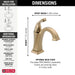 Delta Dryden:551 Single Handle Bathroom Faucet