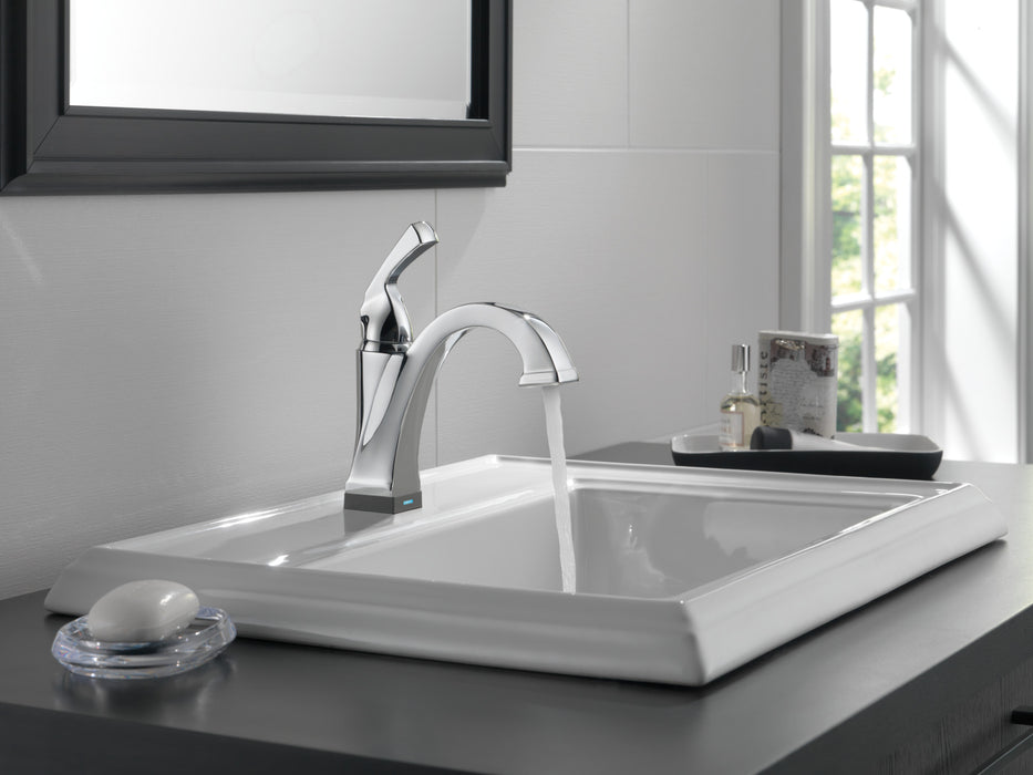 Delta Dryden:551T Single Handle Bathroom Faucet with Touch<sub>2</sub>O.xt Technology