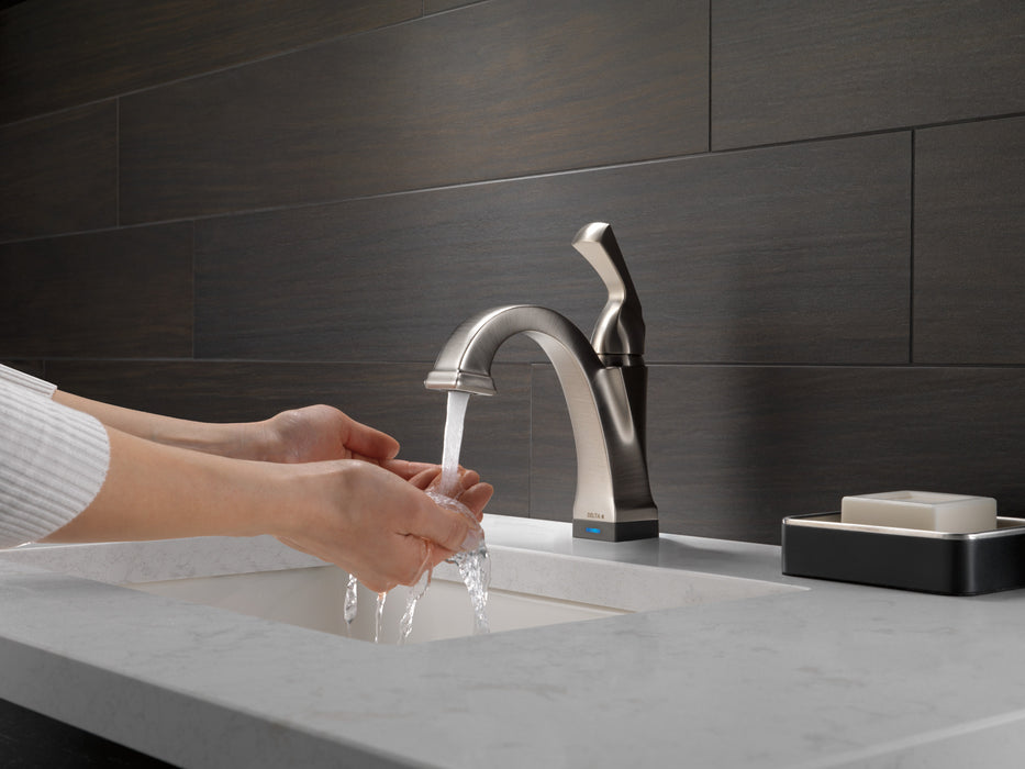 Delta Dryden:551T Single Handle Bathroom Faucet with Touch<sub>2</sub>O.xt Technology