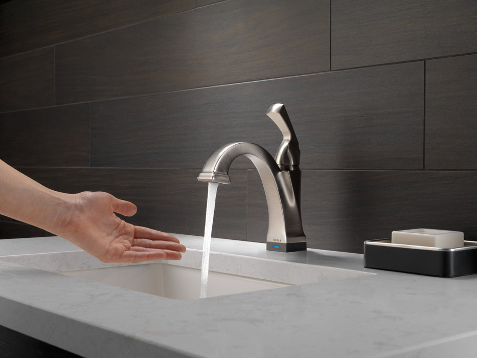 Delta Dryden:551T Single Handle Bathroom Faucet with Touch<sub>2</sub>O.xt Technology