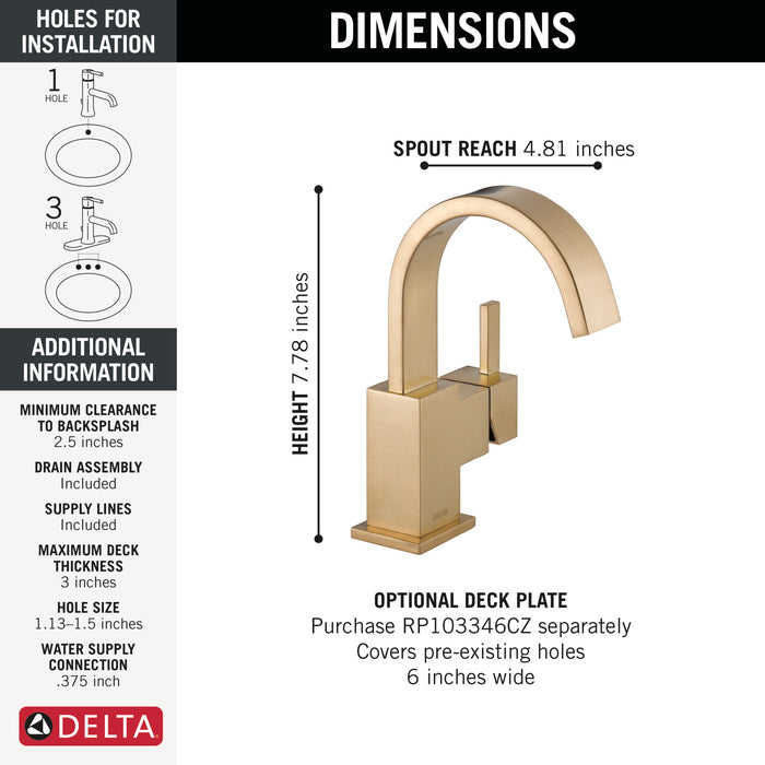 Delta Vero Single Handle Lavatory Faucet
