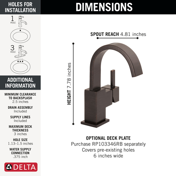 Delta Vero Single Handle Lavatory Faucet