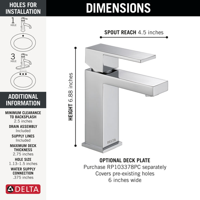 Delta Modern:567LF Single Handle Project Pack Faucet- Low Flow