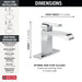 Delta Ara 567LF Single Handle Bathroom Faucet, chrome - view 2