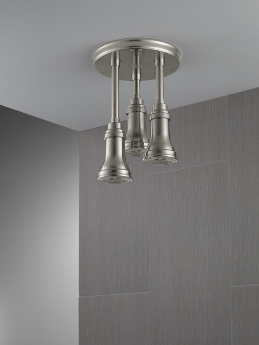 Delta Universal Showering Components:57190 H2OKinetic Pendant Raincan Shower Head with LED Light