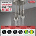 Delta Universal Showering Components:57190 H2OKinetic Pendant Raincan Shower Head with LED Light