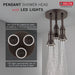Delta Universal Showering Components:57190 H2OKinetic Pendant Raincan Shower Head with LED Light