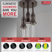 Delta Universal Showering Components:57190 H2OKinetic Pendant Raincan Shower Head with LED Light
