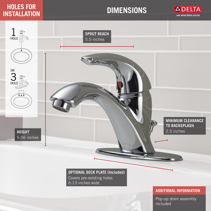 Delta Classic 583LF Single Handle Bathroom Faucet