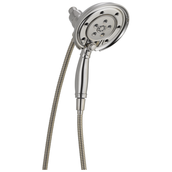 Delta Universal Showering Components 58471 H2OKINETIC In2ition 4-Setting Two-in-One Shower, stainless