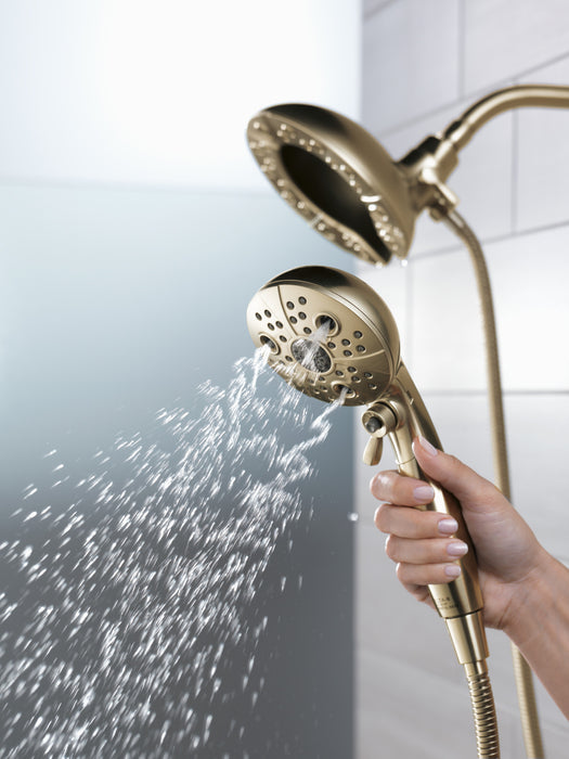 Delta Universal Showering Components 58480 H2Okinetic In2ition 5-Setting Two-In-One Shower