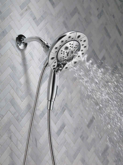 Delta Universal Showering Components 58480 H2OKINETIC In2ition 5-Setting Two-in-One Shower