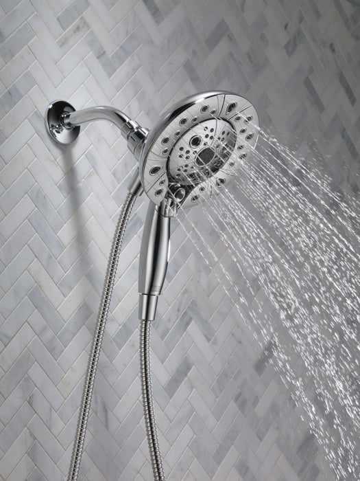 Delta Universal Showering Components 58480 H2OKINETIC In2ition 5-Setting Two-in-One Shower