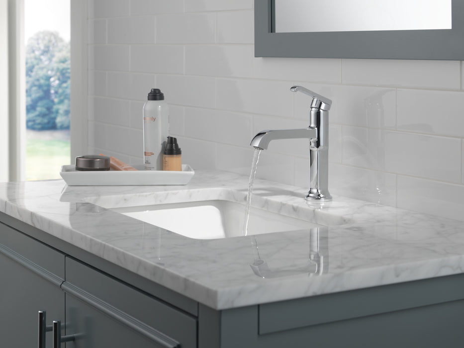 Delta Tetra: Single Handle Bathroom Faucet