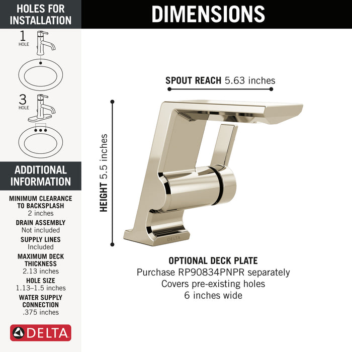 Delta Pivotal: Single Handle Bathroom Faucet